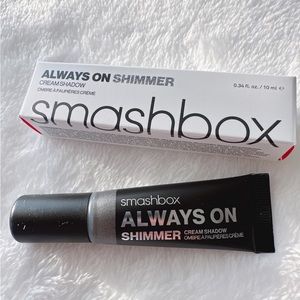 NIB Smashbox Always On Shimmer Cream Eye Shadow Charcoal Shimmer 24 Hr
